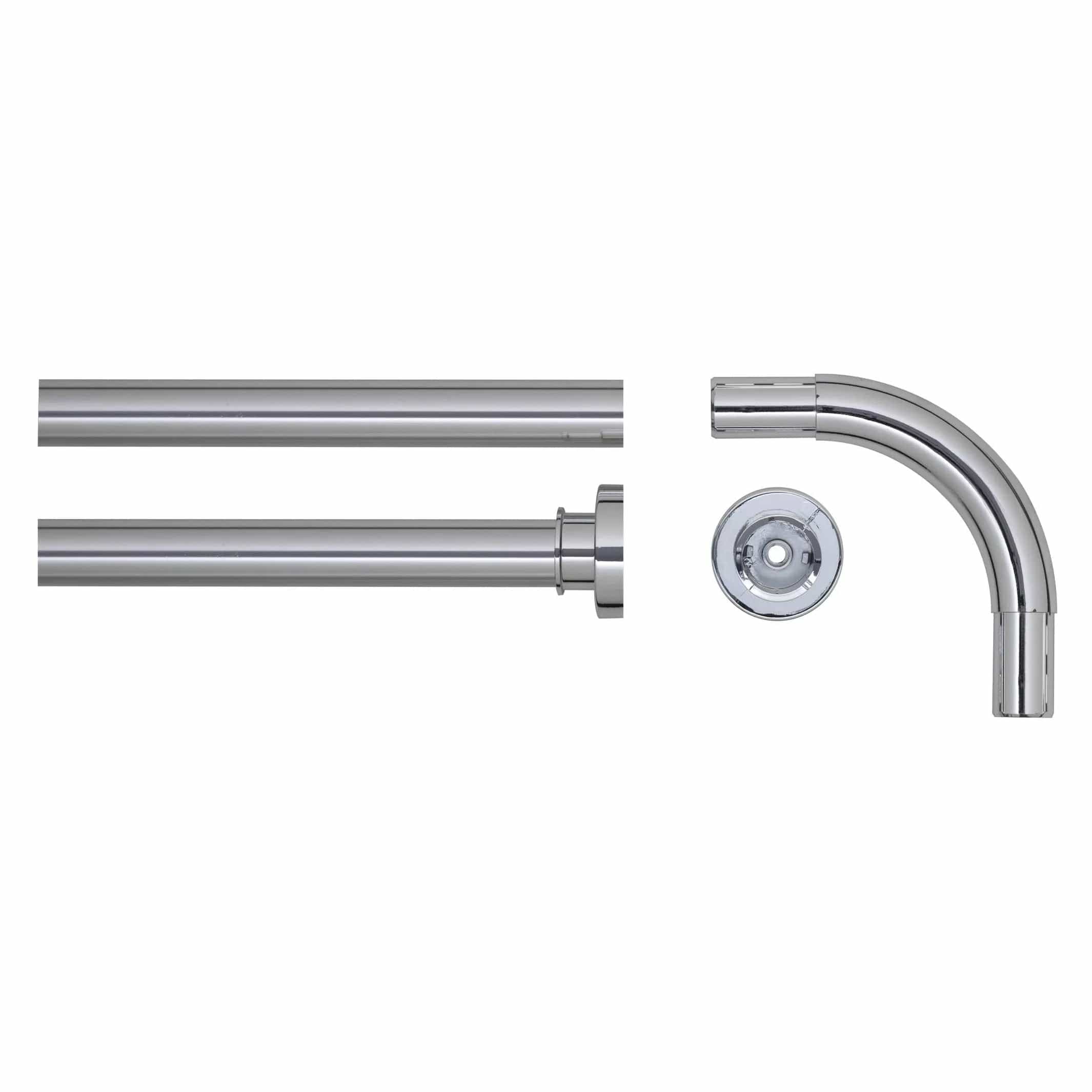 Sealskin dusjforhengstang vinkel 90x90cm Krom Sealskin Dusjforheng CO-V766218