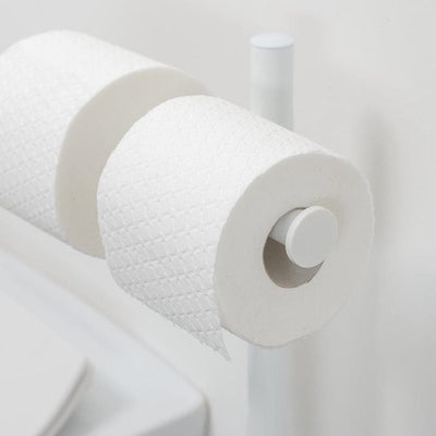 Sealskin Tube toalettpapirholder med børste hvit Hvit Sealskin Toalettrullholder CO-V383601