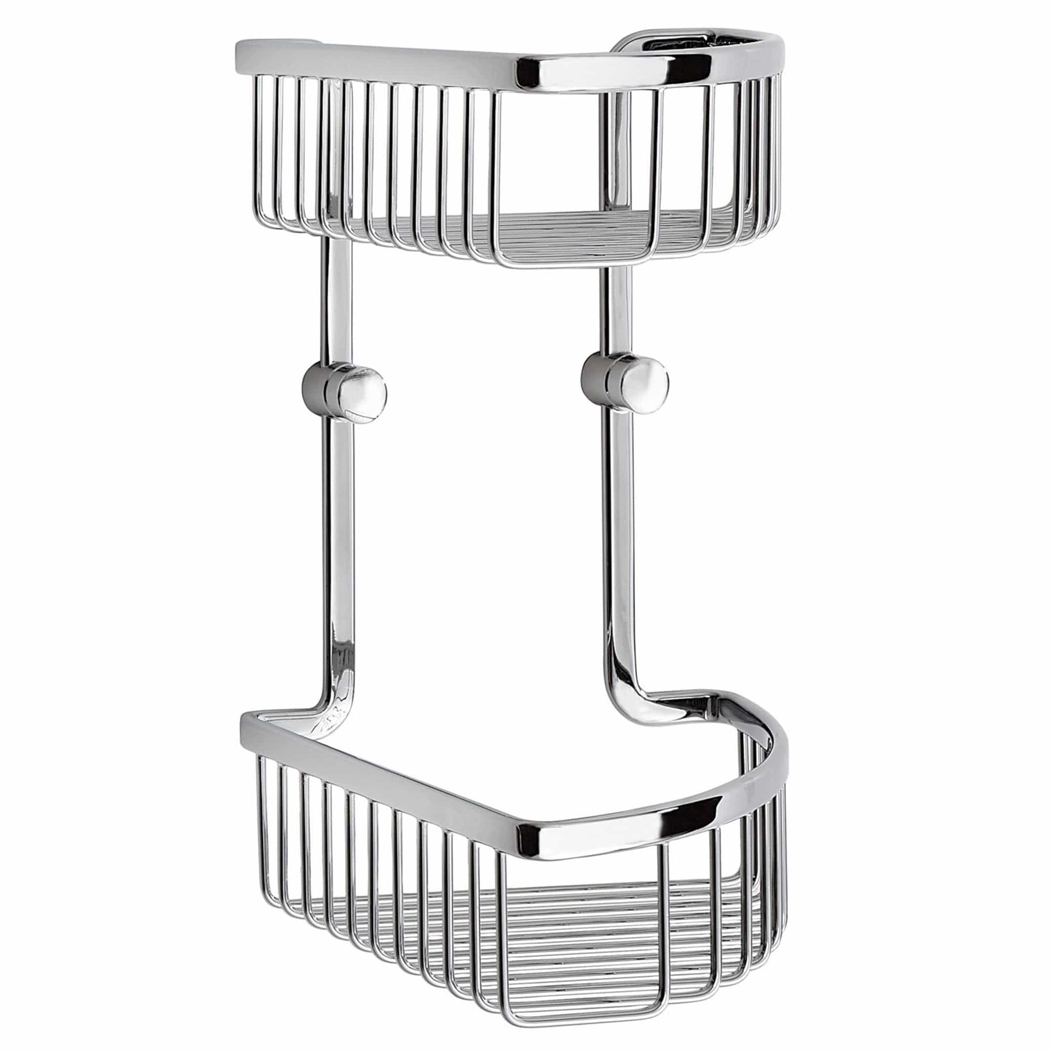 Smedbo DK2041 dobbel dusjkurv for hjørne Sideline Krom Smedbo Dusjhylle SM-DK2041