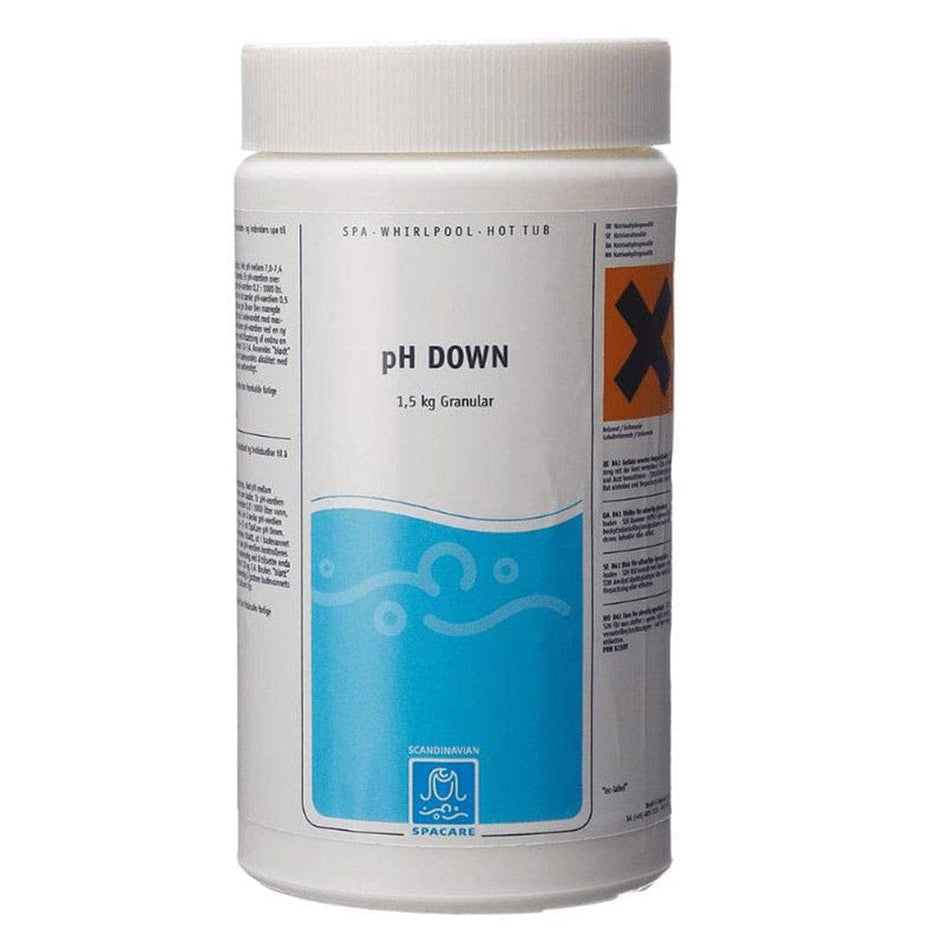 SpaCare pH Down Minus Granulat 1,5kg - senker vannets pH nivå SpaCare Kjemikalier til spabad VB-100730