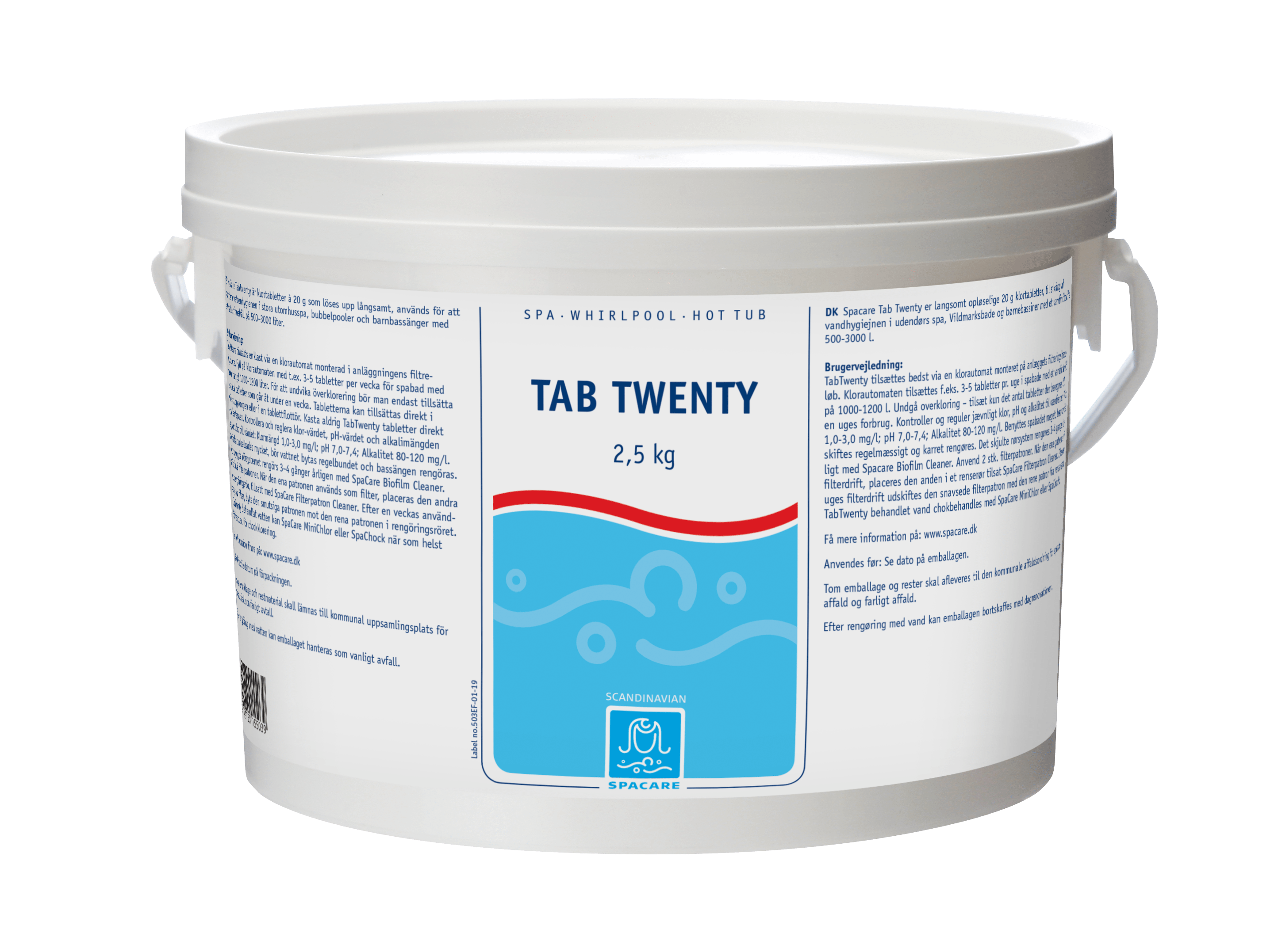 Spacare Tab Twenty Klortabletter 2,5 kg