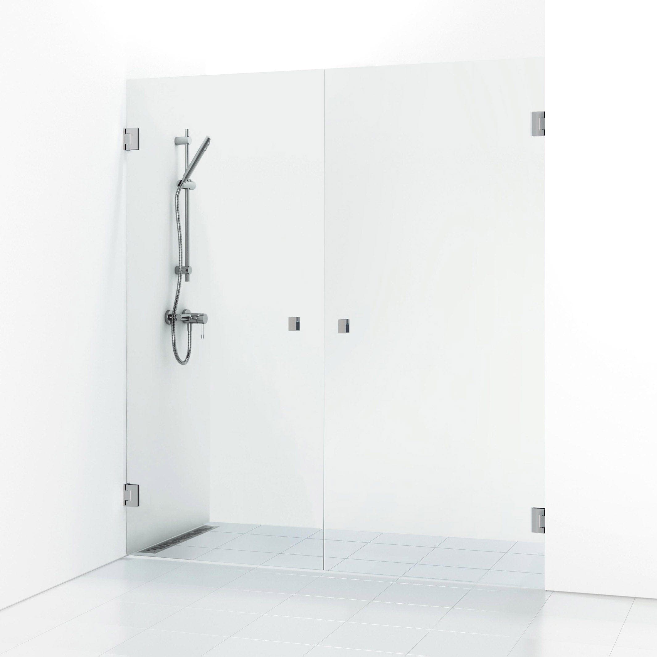 Svedbergs 180° Dusjnisje Dobbel 156,5cm / Krom / Krystall glass Svedbergs Dusjnisje SV-655516