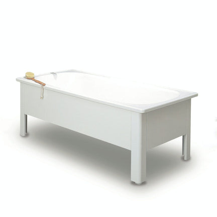 Svedbergs Badekar Emaljert med Halvfront 130-170 160cm / Hvit Svedbergs Firkantet badekar SV-1200