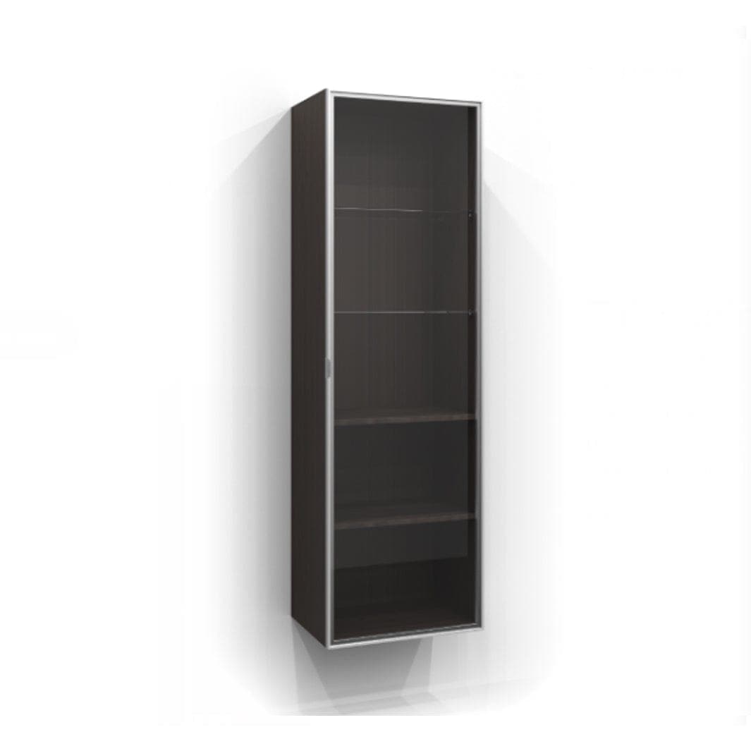 Svedbergs Høyskap Vitrine Dør med glass 160cm / 50cm / Svart + røkfarget glass Svedbergs Høyskap bad SV-7160506-3