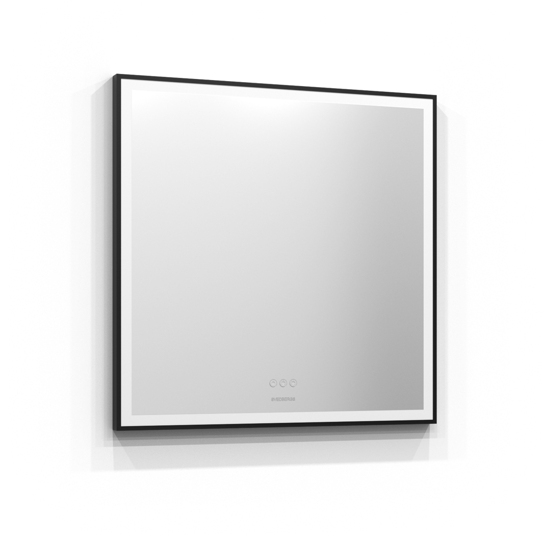 Svedbergs ISTA Speil Svart Ramme 80cm Svedbergs Baderomsspeil SV-451080