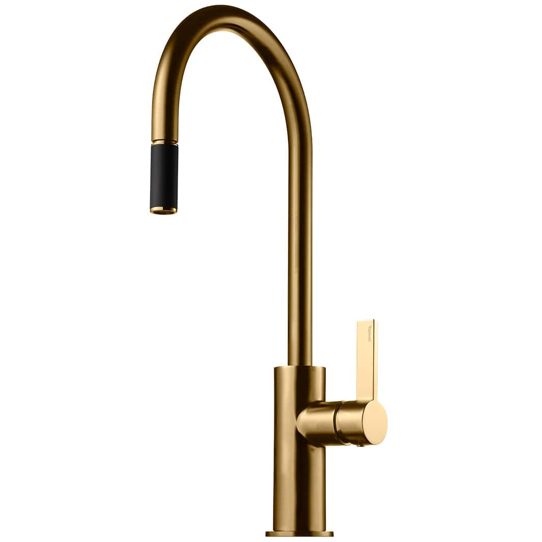 Tapwell ARM185 Kjøkkenarmatur Uttrekk Brushed honey gold Tapwell Kjøkkenarmatur TA-9424283
