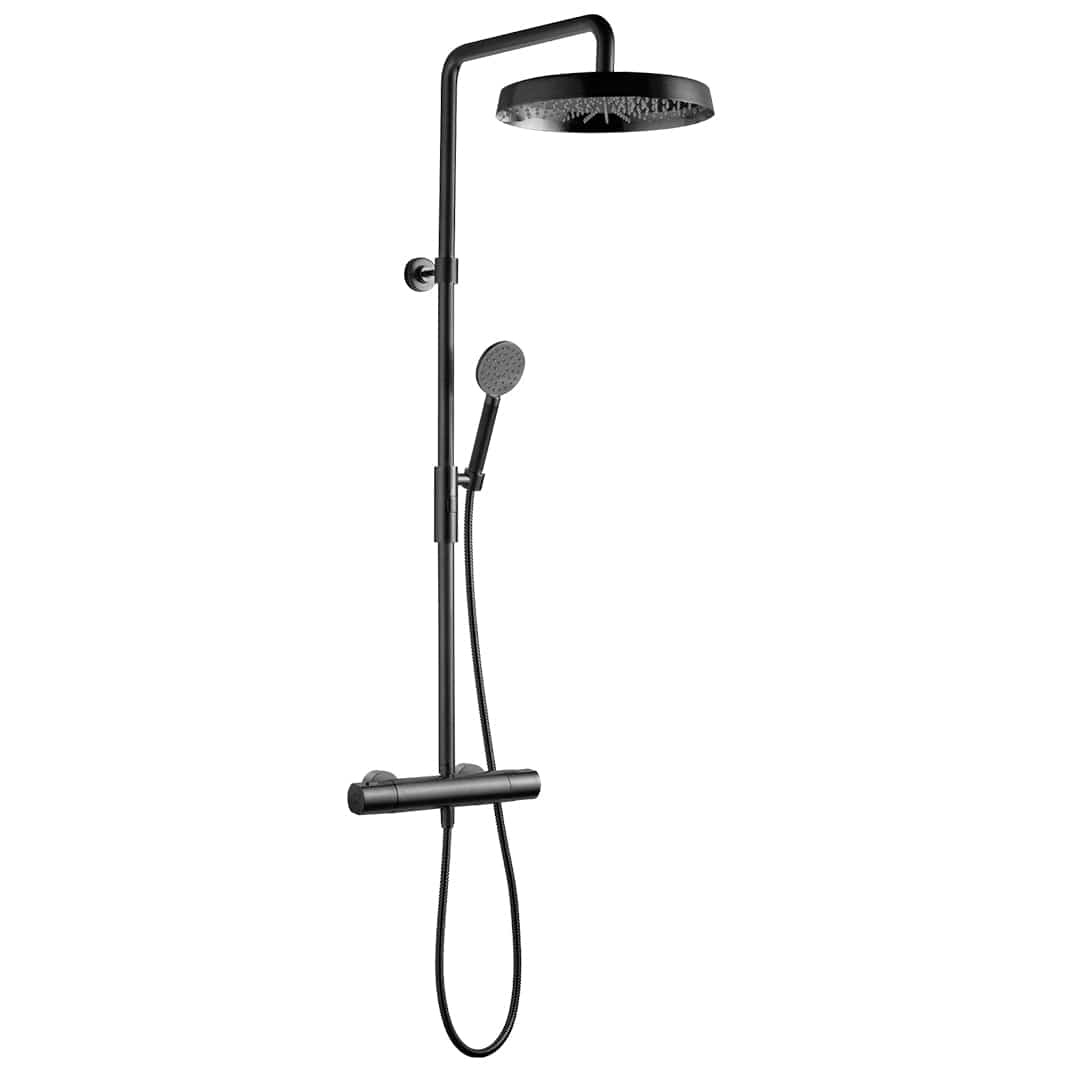 Tapwell ARM7200 Takdusj Ø32cm Brushed black chrome Tapwell Takdusj TA-9423030