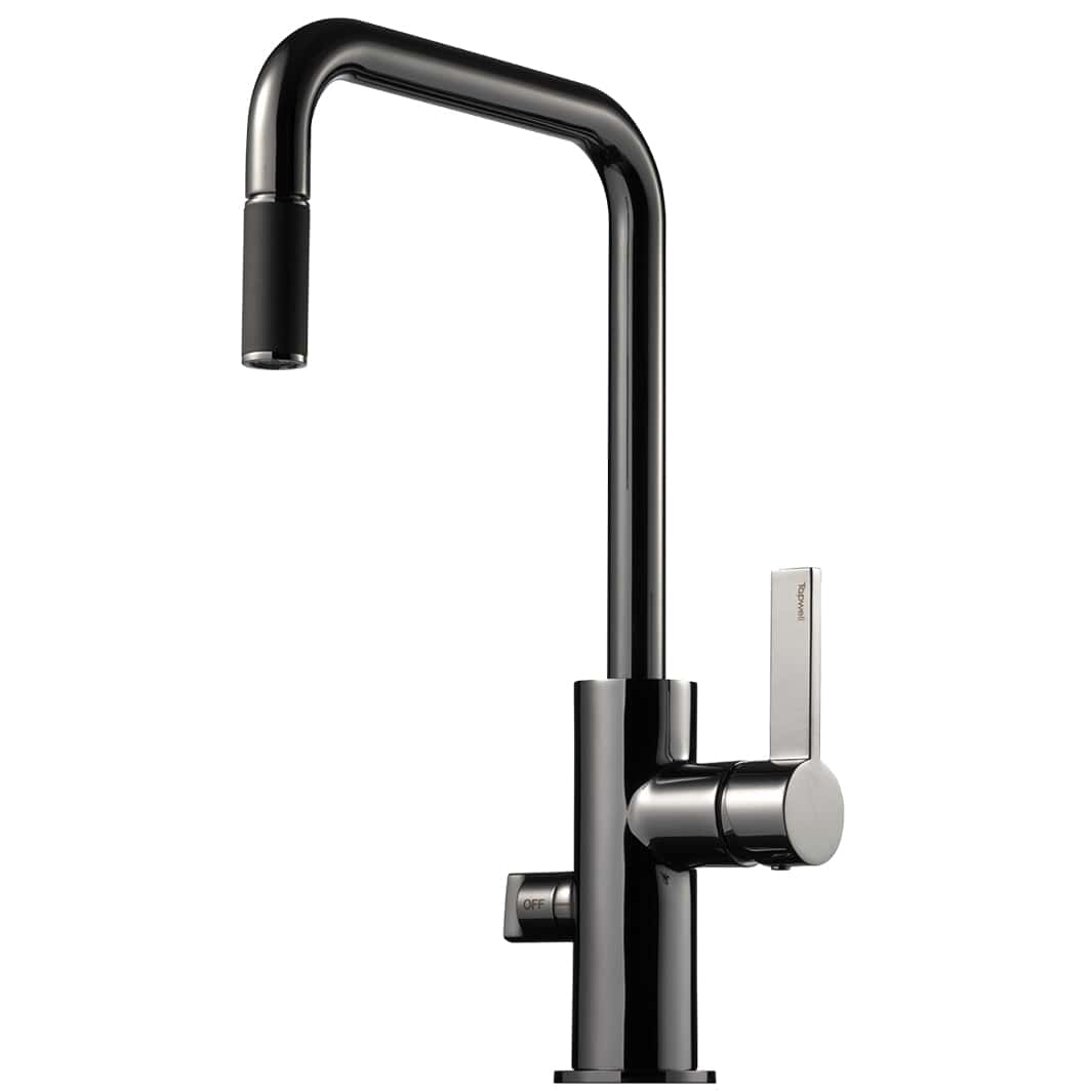 Tapwell ARM887 Kjøkkenarmatur Uttrekk+Avstengning Black chrome Tapwell Kjøkkenarmatur TA-9423578