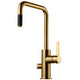Tapwell ARM887 Kjøkkenarmatur Uttrekk+Avstengning Brushed honey gold Tapwell Kjøkkenarmatur TA-9424267