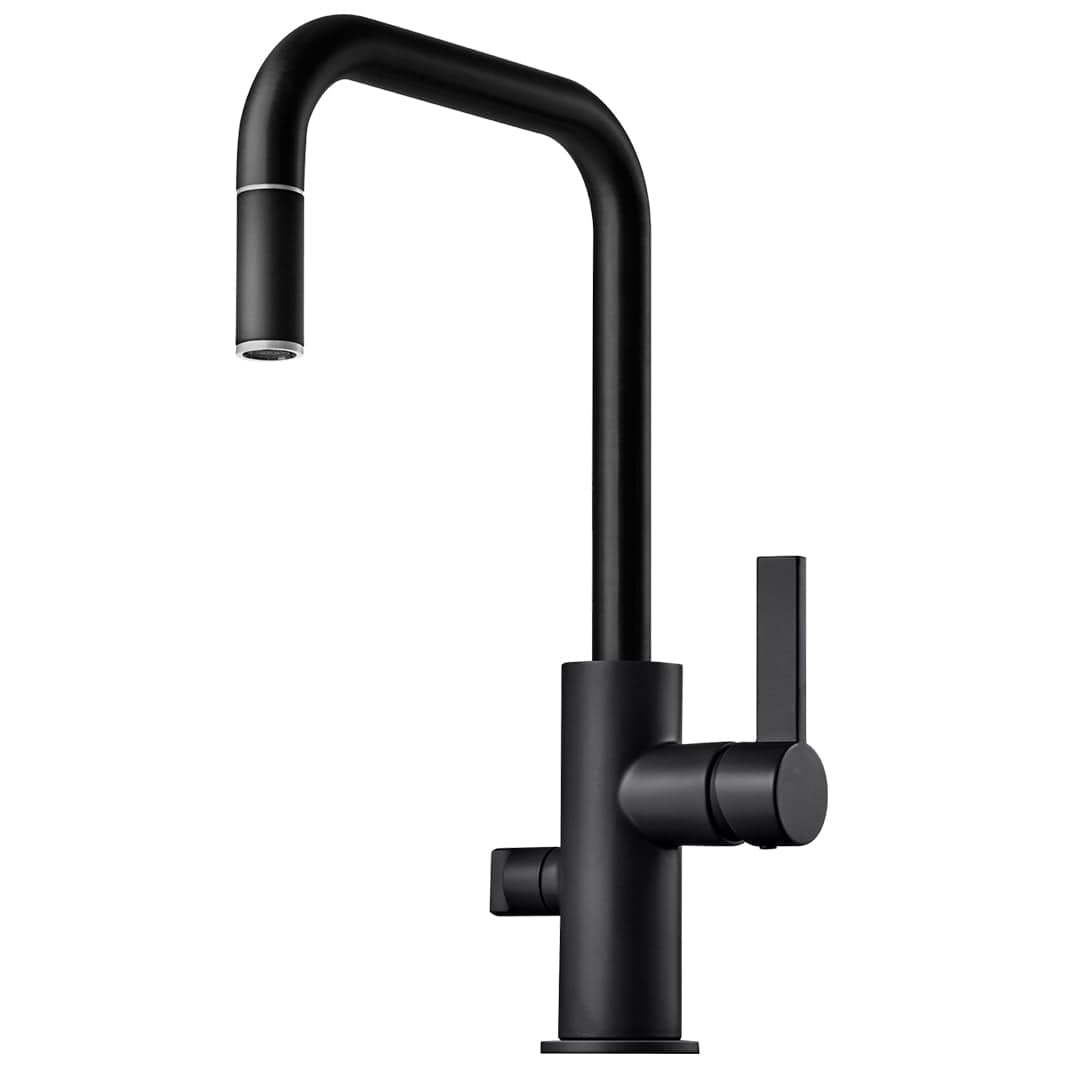 Tapwell ARM887 Kjøkkenarmatur Uttrekk+Avstengning Svart matt Tapwell Kjøkkenarmatur TA-9423536
