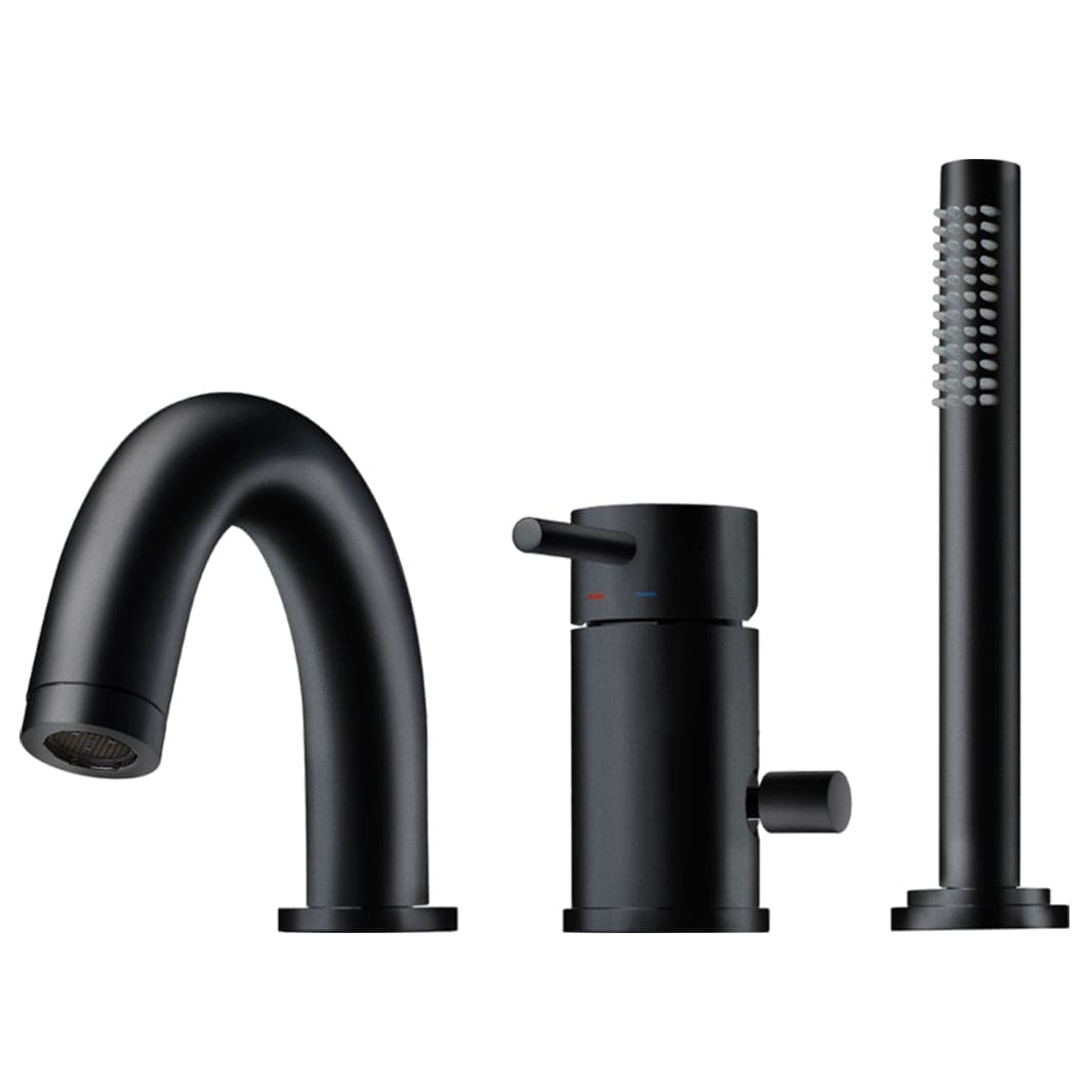 Tapwell BI047 Karkantbatteri 3-hulls Svart matt Tapwell Badekararmatur TA-9421168