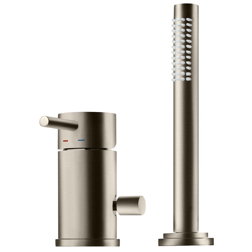 Tapwell BI048 Karkantbatteri 2-hulls Brushed nickel Tapwell Badekararmatur TA-9422414