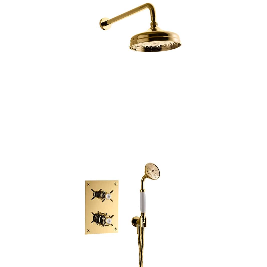 Tapwell BOX0268 ED2 Classic Takdusj Innbygging Oksiderende messing Tapwell Blandebatteri innbygging TA-9421840