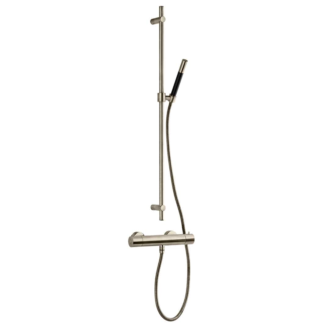 Tapwell EVM168+ZSAL300 Dusjbatteri med dusjsett Brushed nickel Tapwell Dusjbatteri TA-9421971