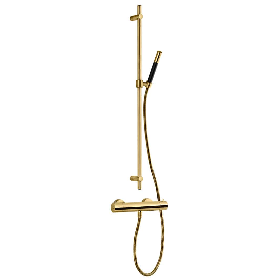 Tapwell EVM168+ZSAL300 Dusjbatteri med dusjsett Honey gold Tapwell Dusjbatteri TA-9421967