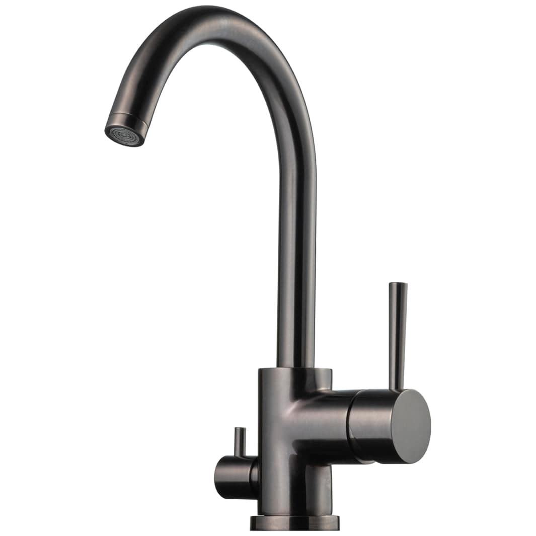 Tapwell EVO184 Kjøkkenarmatur Avstengning Brushed black chrome Tapwell Kjøkkenarmatur TA-9424242