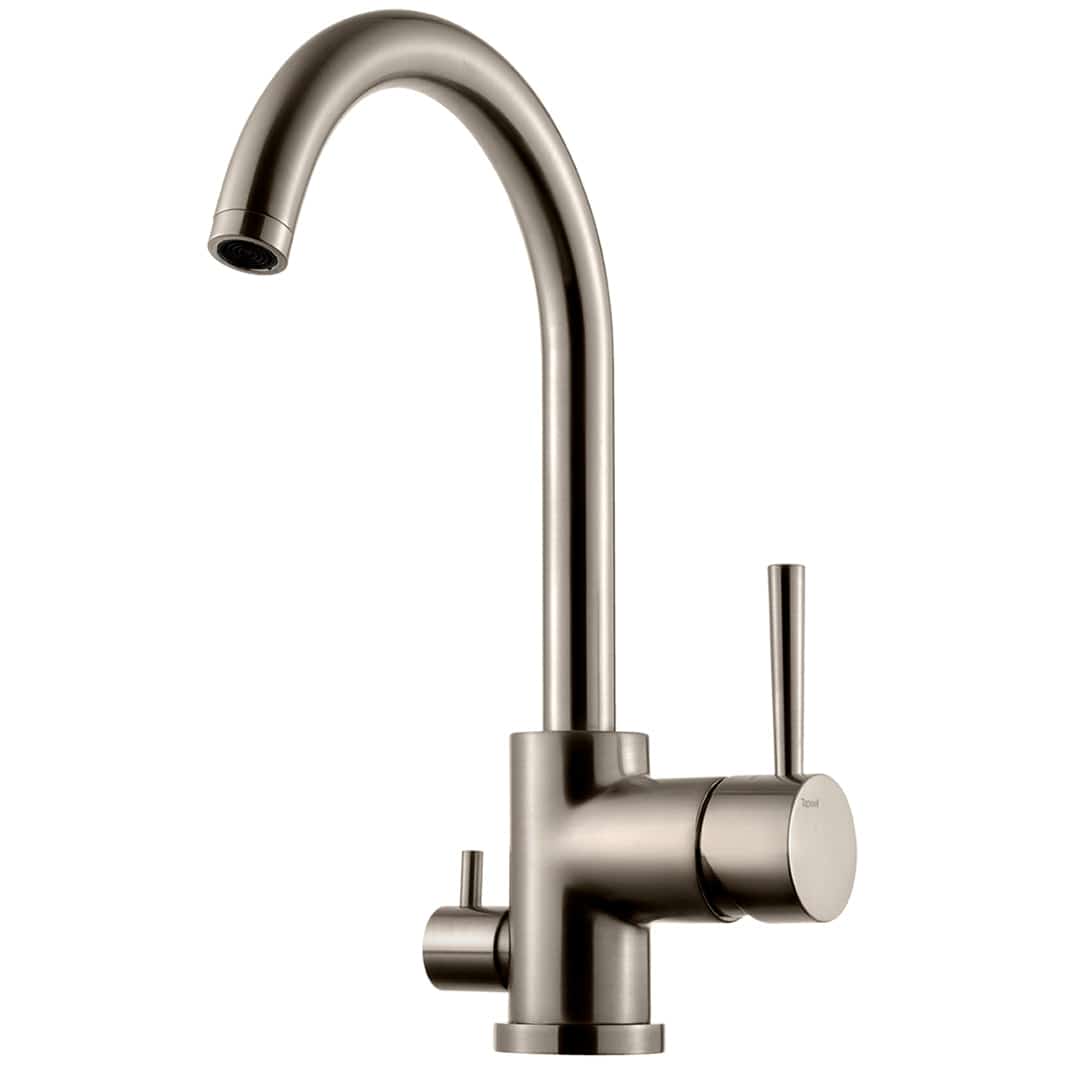 Tapwell EVO184 Kjøkkenarmatur Avstengning Brushed nickel Tapwell Kjøkkenarmatur TA-9423556