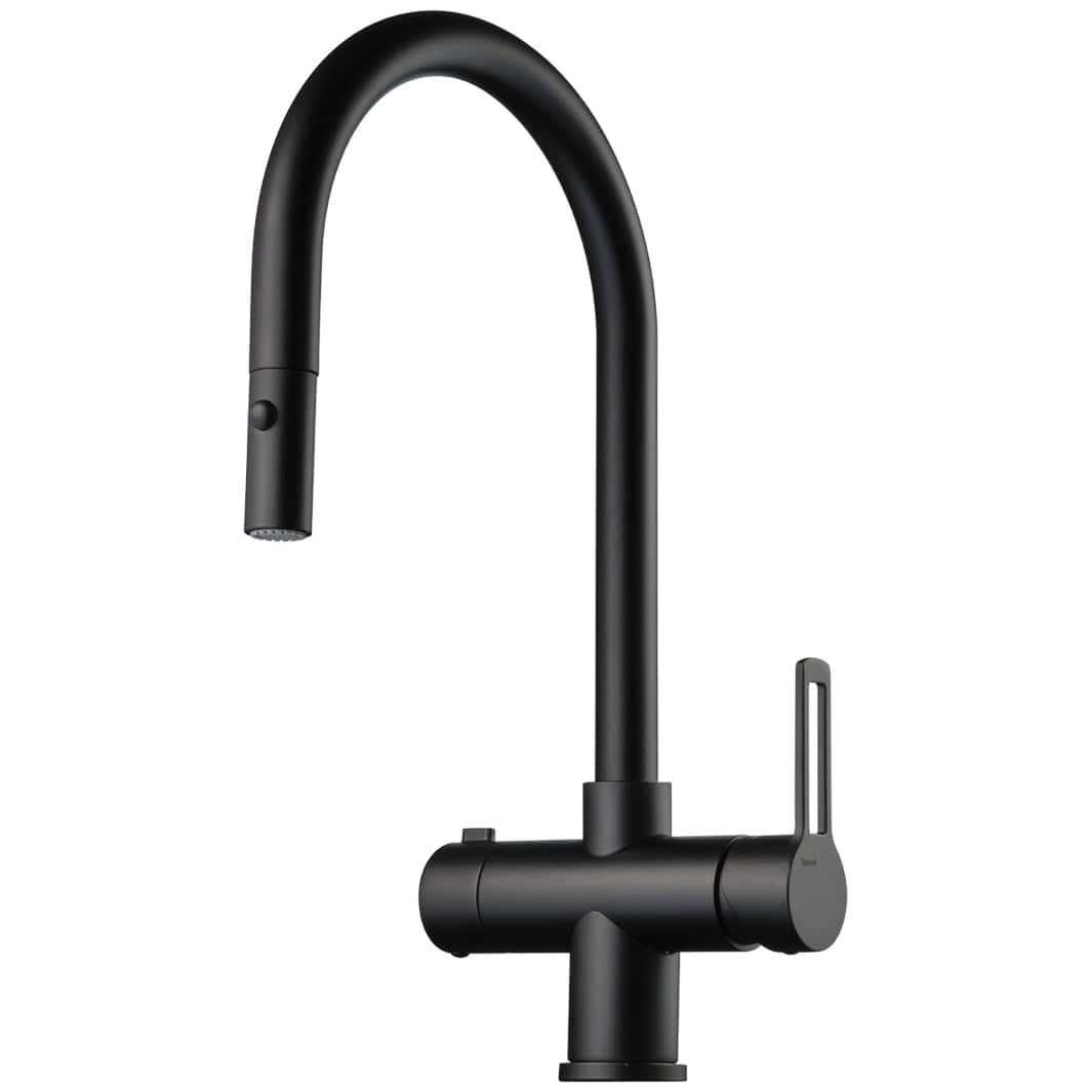 Tapwell RIN885 Kjøkkenarmatur Uttrekk+Avstengning Svart matt Tapwell Kjøkkenarmatur TA-9424254