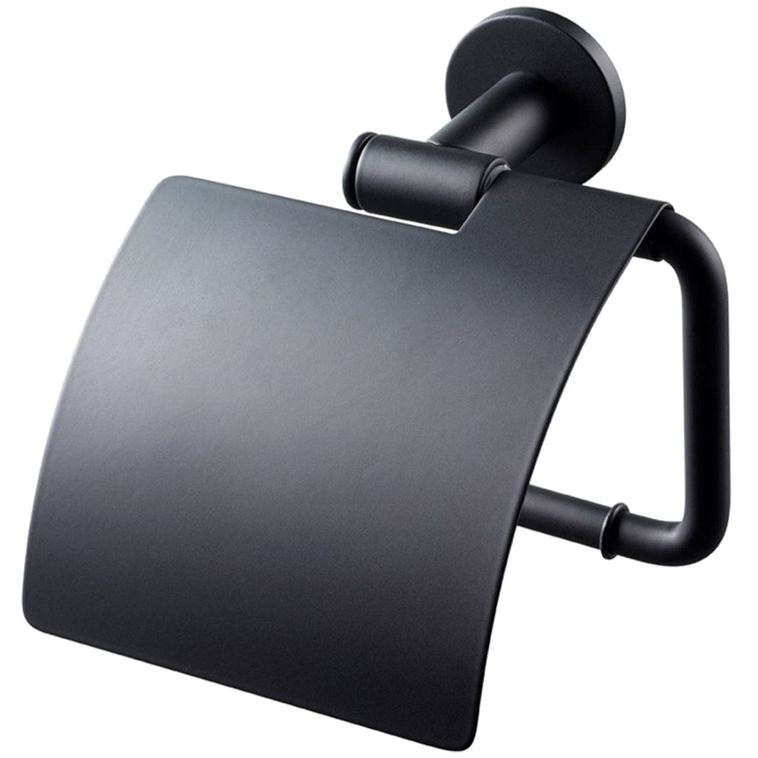 Tapwell TA236 Toalettrullholder Vegghengt m/lokk Svart matt Tapwell Toalettrullholder TA-9420583