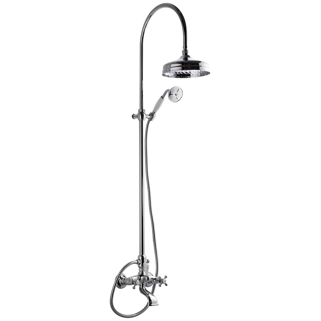 Tapwell XCOL022 Classic Takdusj for badekar Krom Tapwell Takdusj TA-9418074