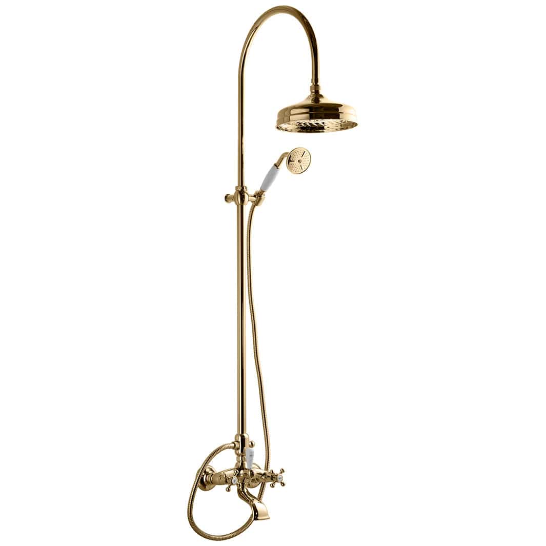 Tapwell XCOL022 Classic Takdusj for badekar Oksiderende messing Tapwell Takdusj TA-9418781