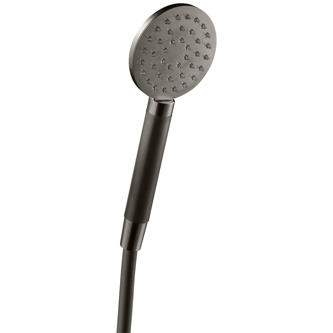 Tapwell ZDOC095 Dusjhode i metall Brushed black chrome Tapwell Dusjhode TA-9422852