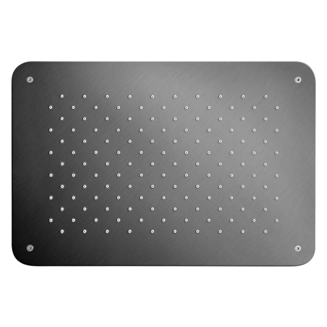 Tapwell ZSOF092 Taksil 370x250mm Brushed black chrome Tapwell Dusjtilbehør TA-9422994