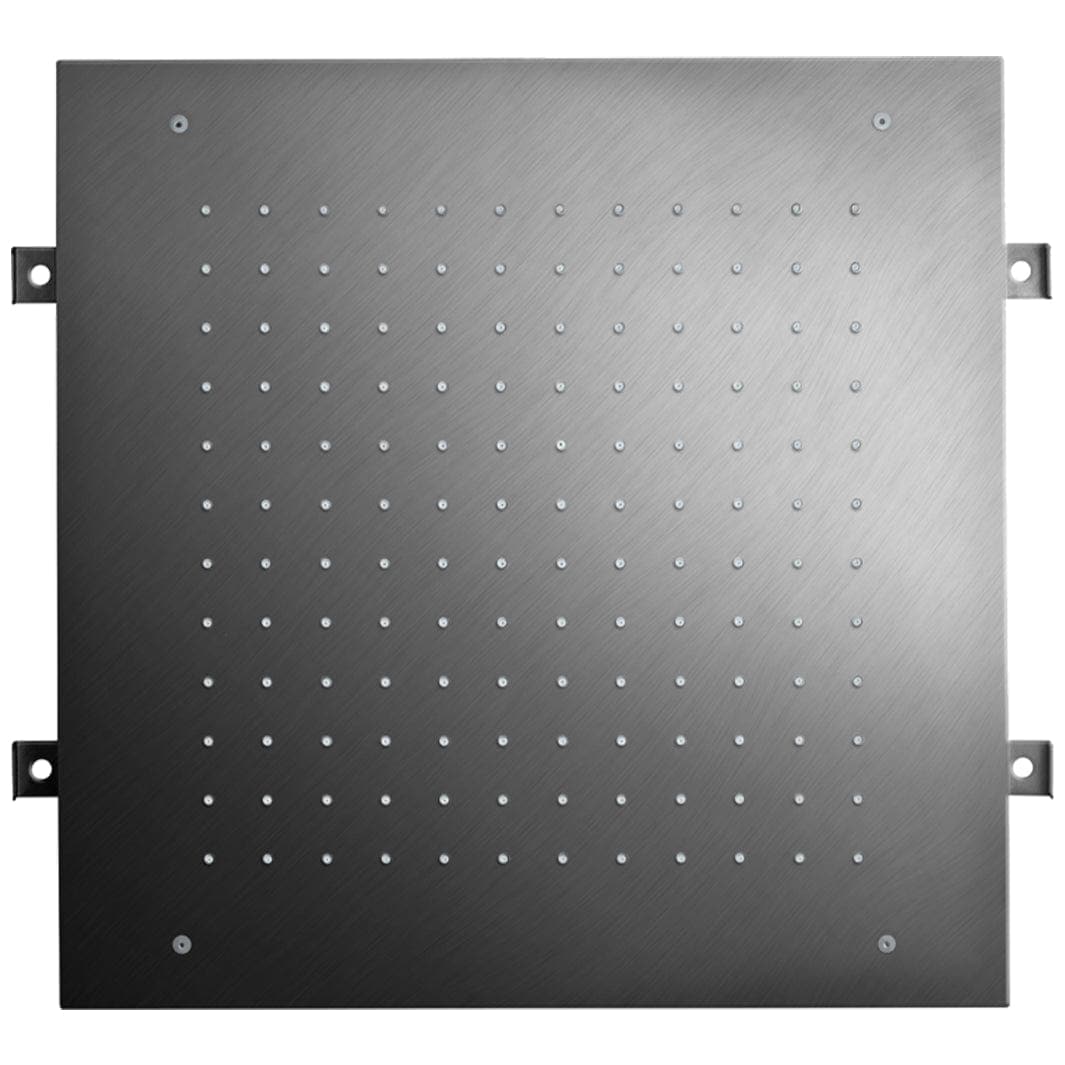 Tapwell ZSOF094 Taksil 430x430mm for innfelling i tak Brushed black chrome Tapwell Dusjtilbehør TA-9423012