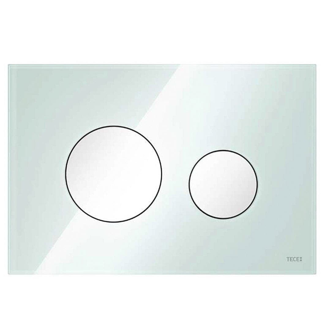 TECEloop Betjeningsplate Glass Grønt glass / Hvit Tece Betjeningsplate og trykknapper TE-6122222
