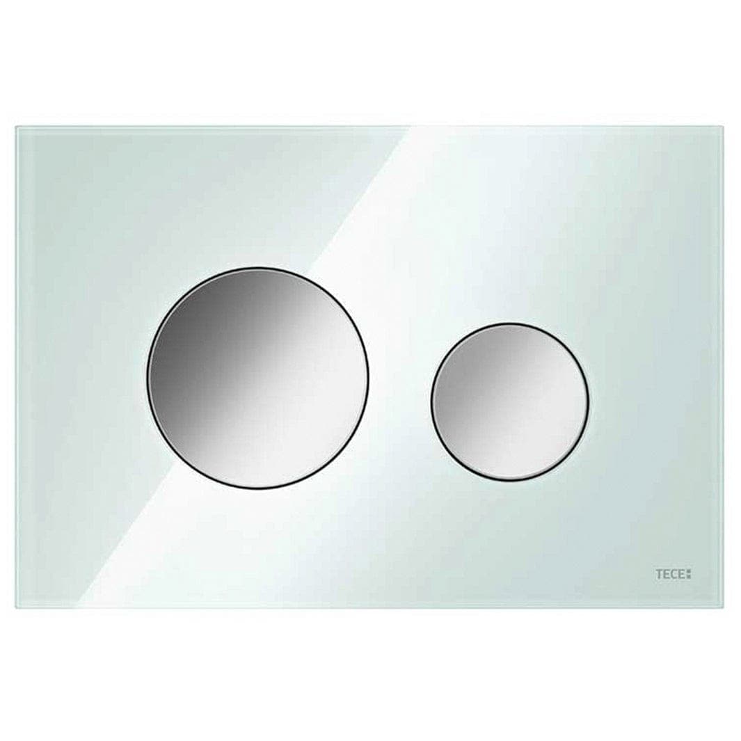 TECEloop Betjeningsplate Glass Grønt glass / Krom Tece Betjeningsplate og trykknapper TE-6122224