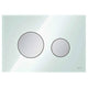 TECEloop Betjeningsplate Glass Grønt glass / Matt krom Tece Betjeningsplate og trykknapper TE-6122223