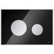 TECEloop Betjeningsplate Glass Svart glass / Matt krom Tece Betjeningsplate og trykknapper TE-6122226