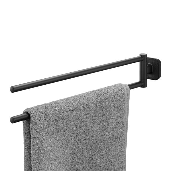 Tiger Carv 2-armet Håndklestang Svingbar Svart matt Tiger Håndklestang CO-T800247