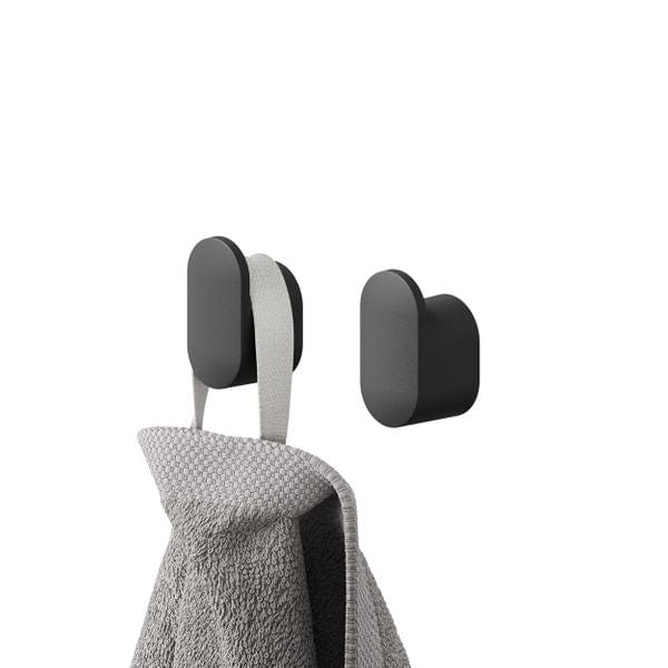 Tiger Carv Liten Krok - 2stk Svart matt Tiger Knagger CO-T800242