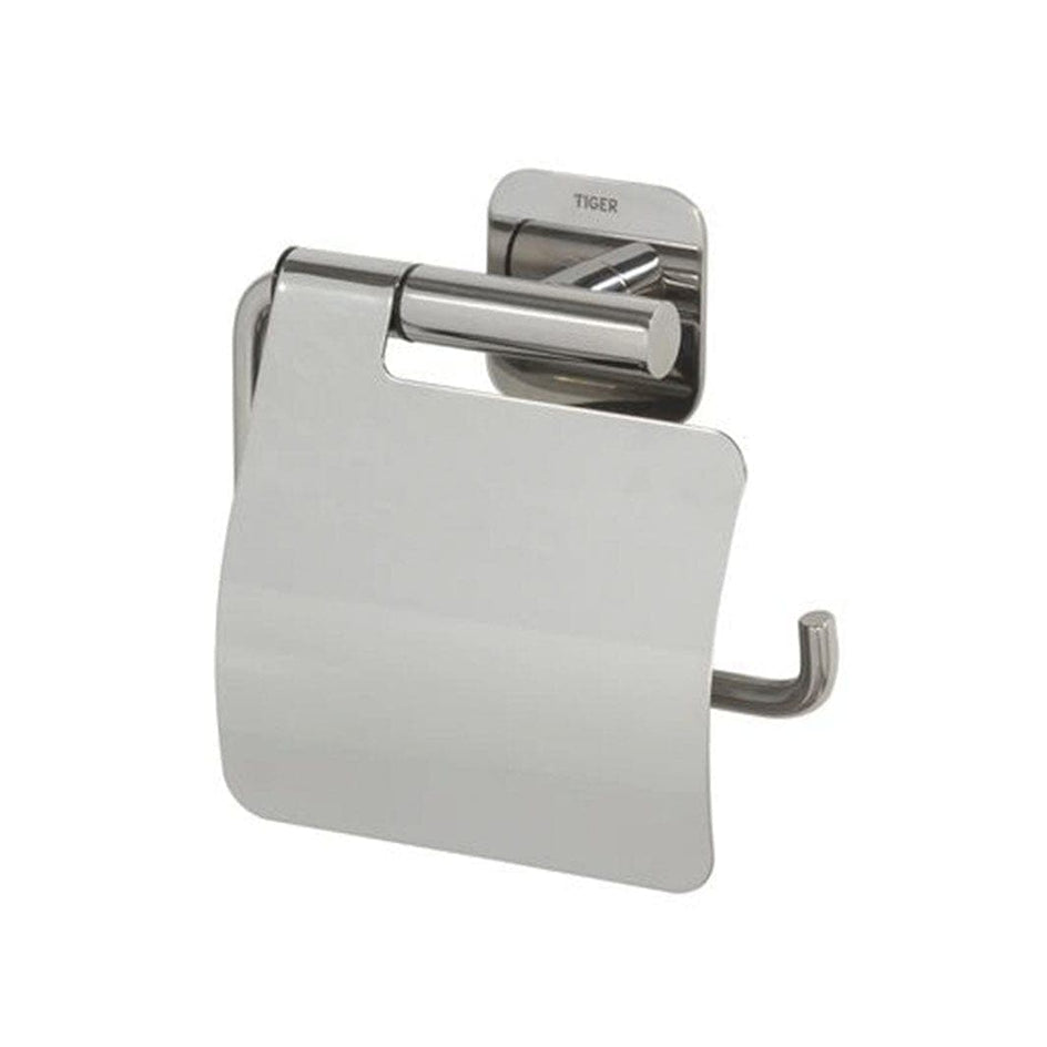Tiger Colar toalettrullholder med lokk blankpolert Krom Tiger Toalettrullholder CO-T314133