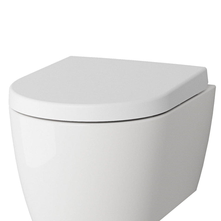 VikingBad Aida Kompakt Standard Toalettsete hvit - Soft-close