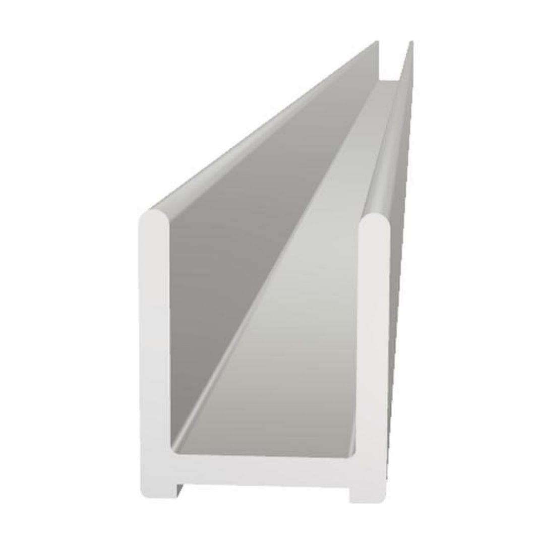 Vikingbad Bunnprofil Liam Glass 118cm (lav og høy) Sølv Dusjtilbehør