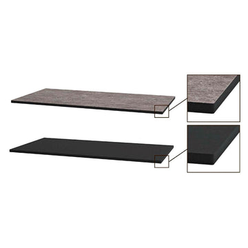 VikingBad HPL Benkeplate Tosidig grå og svart