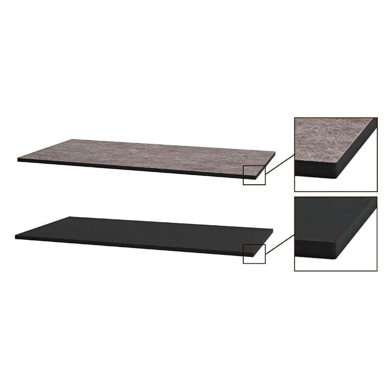 VikingBad HPL Benkeplate Tosidig grå og svart VikingBad Benkeplate bad