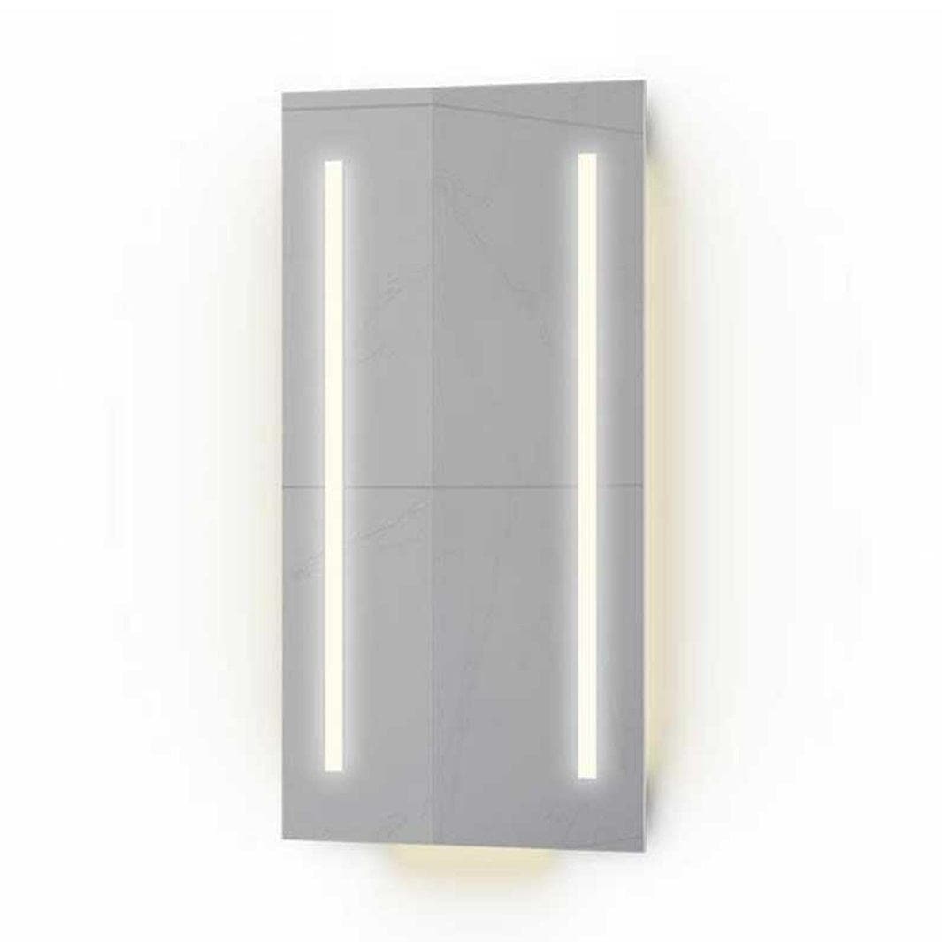 VikingBad Ida Speil m/LED og Stikkontakt 40cm VikingBad Baderomsspeil VB-111533