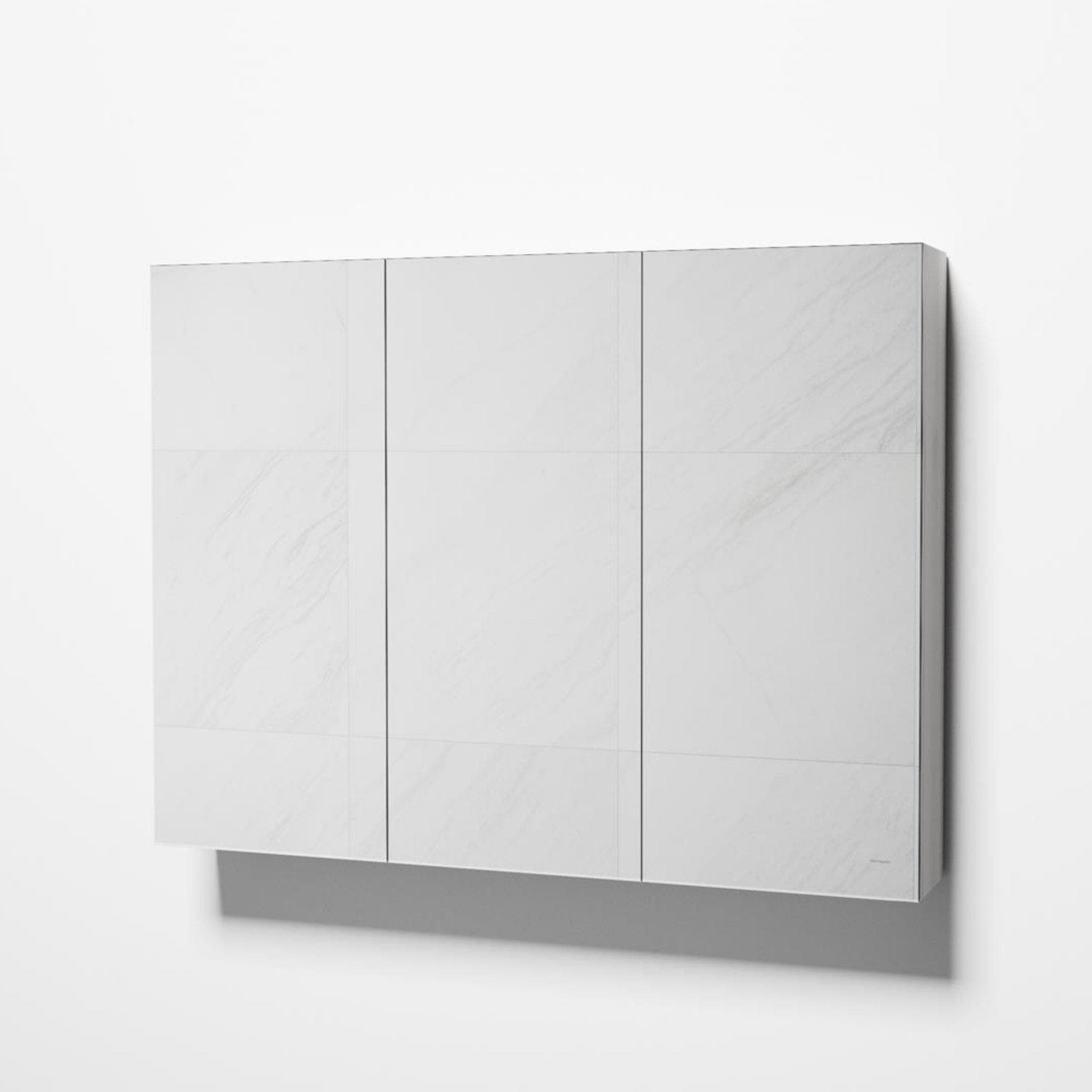 VikingBad Kaia Speilskap B50-120cm - H75xD15 Hvit Hvit / 100cm VikingBad Speilskap VB-007393