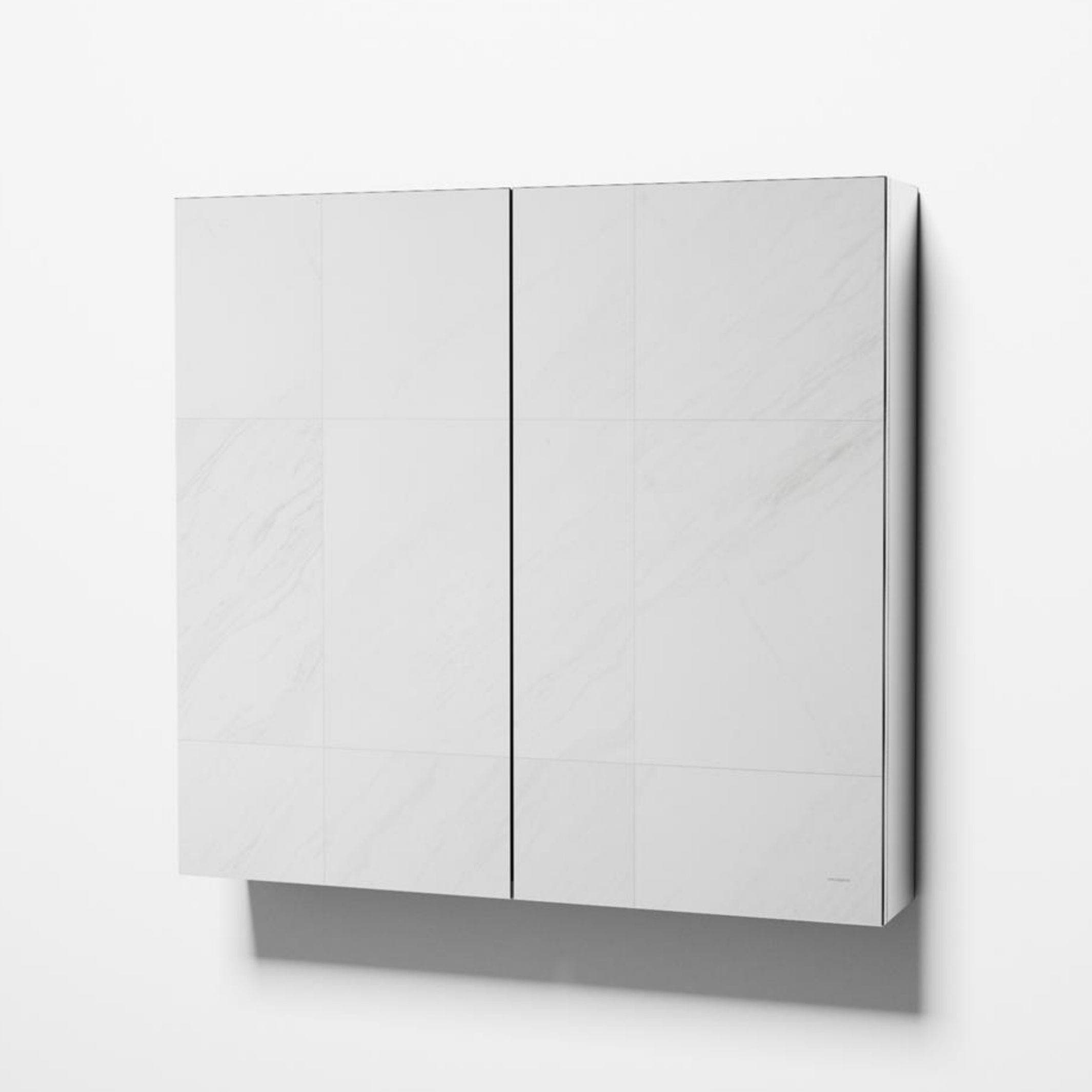 VikingBad Kaia Speilskap B50-120cm - H75xD15 Hvit Hvit / 80cm VikingBad Speilskap VB-007385