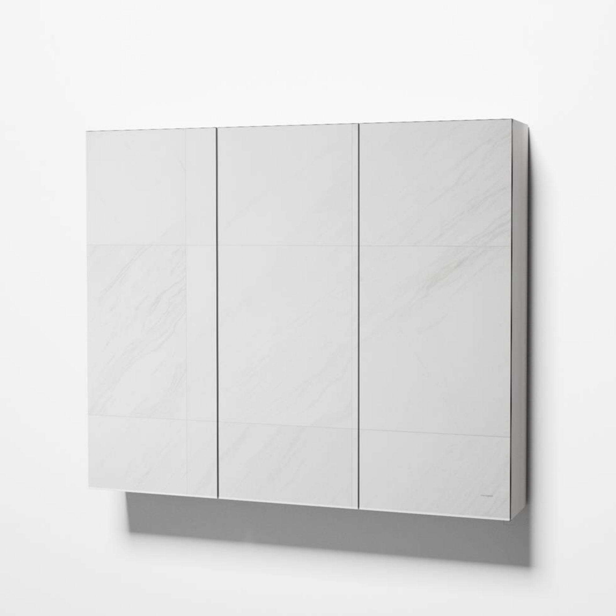 VikingBad Kaia Speilskap B50-120cm - H75xD15 Hvit Hvit / 90cm VikingBad Speilskap VB-007386