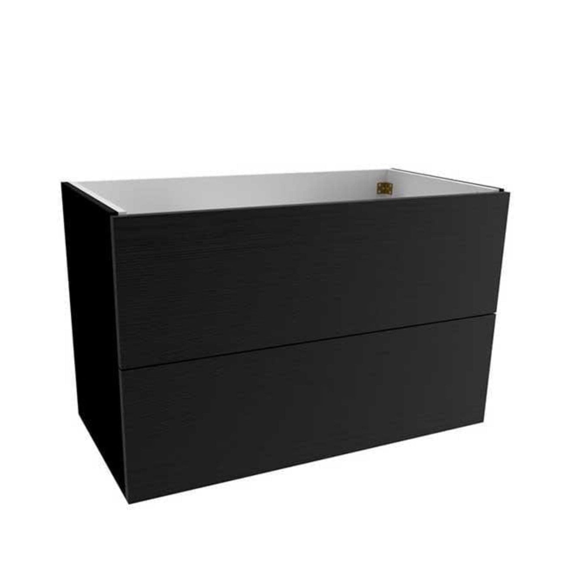 VikingBad MIE D39 Slim Servantskap Slett B50-90cm Svart eik / 90cm VikingBad Servantskap VB-113546