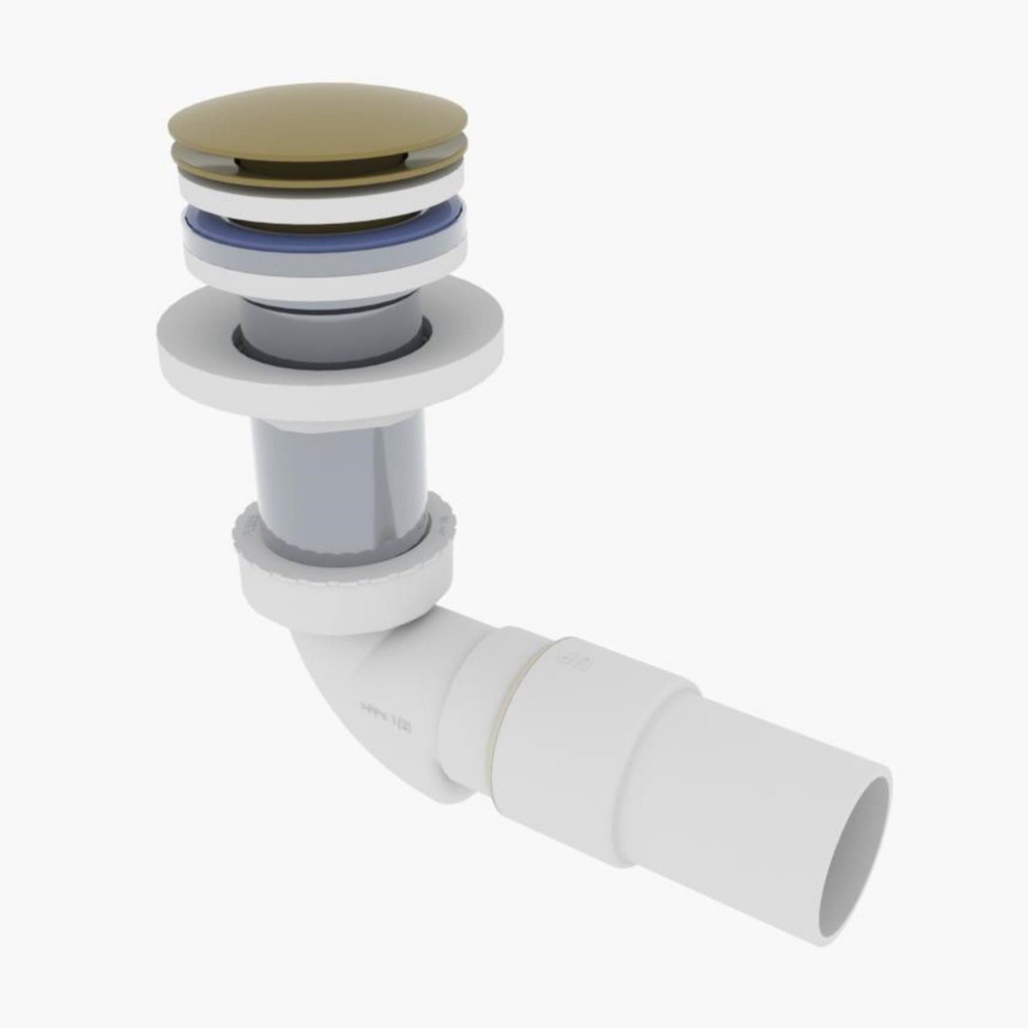 VikingBad MIE Vannlås PUM 40mm & Pop-up for benkeplate - smykkefelle Gull VikingBad Vannlås VB-113901