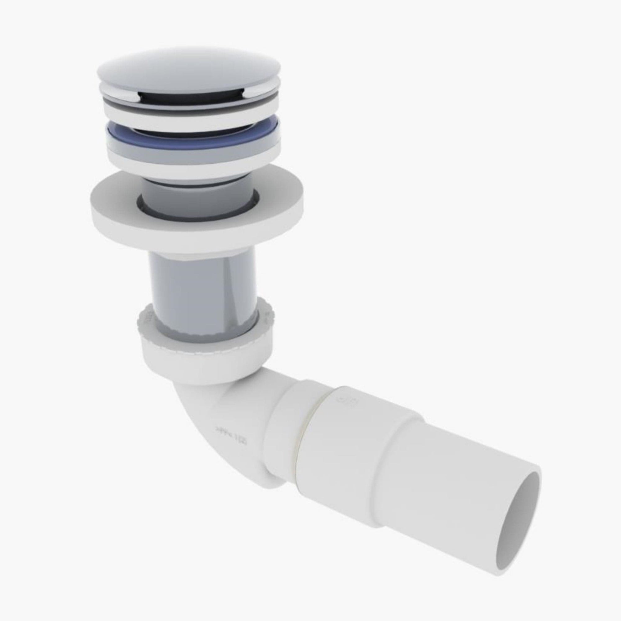 VikingBad MIE Vannlås PUM 40mm & Pop-up for benkeplate - smykkefelle Krom VikingBad Vannlås VB-113899