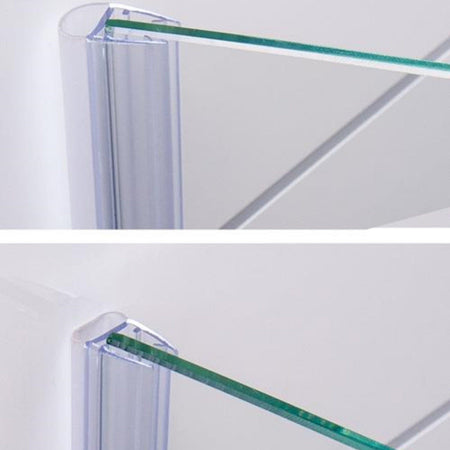 VikingBad Nisjedør pakningslist 6mm mellom glass og vegg i nisje