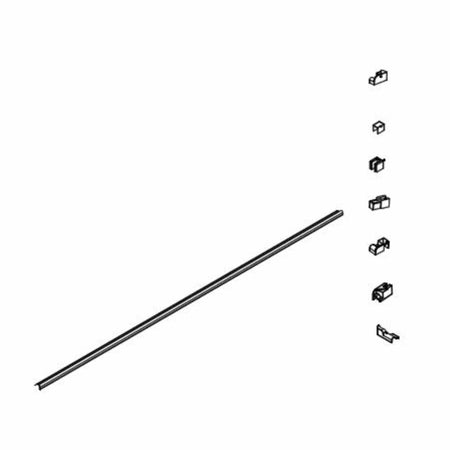 Vikingbad Oversvømmelsesvern 1stk 100cm sølv for Mats Dusjdør