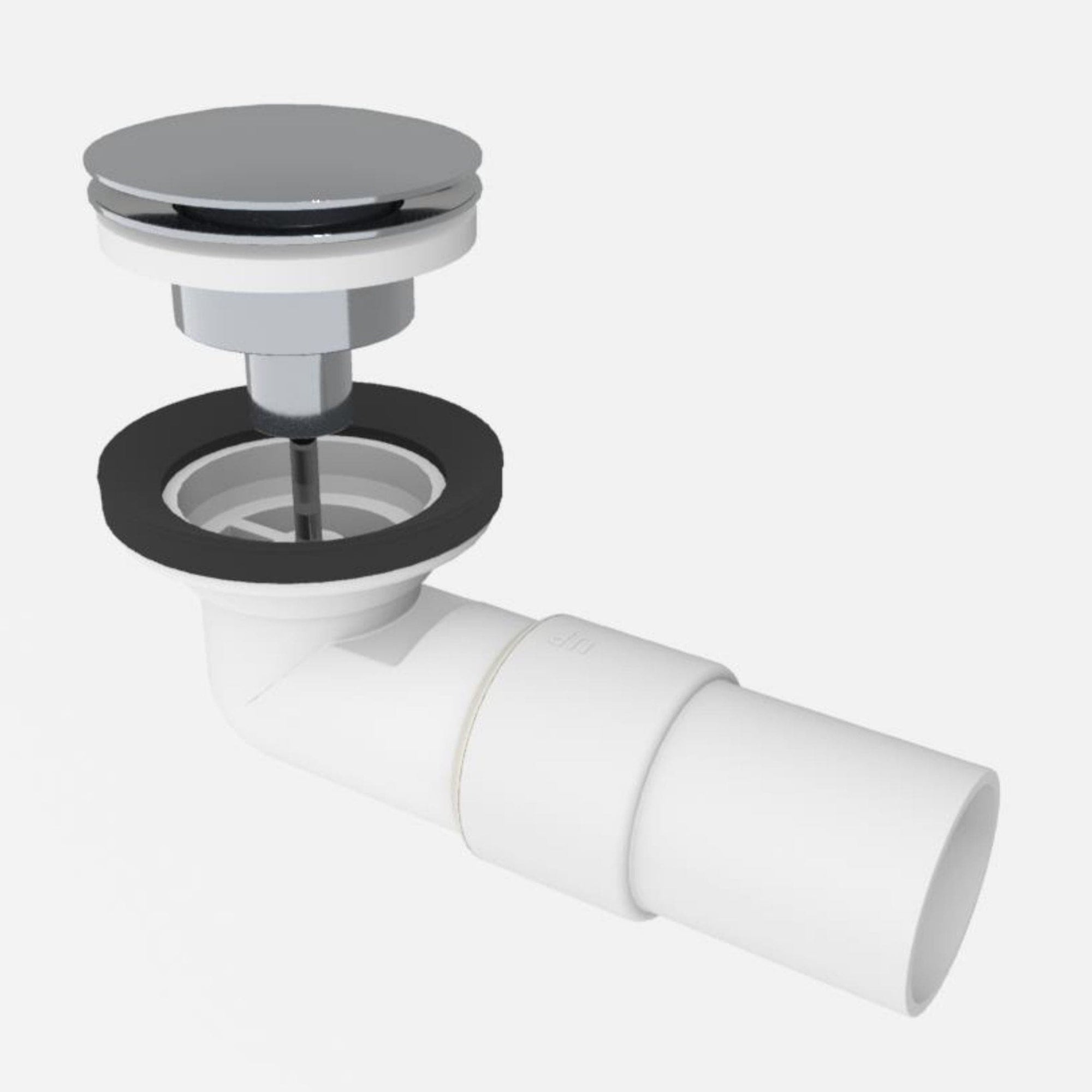 VikingBad Vannlås PUM & Pop-up Ø40mm - smykkefelle Krom VikingBad Vannlås VB-113893