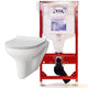 VikingBad Vito Toalettpakke: veggskål D50cm, soft-close sete og TECE sisterne Hvit / Slim soft-close / Ja VikingBad Toalettpakker VB-114120